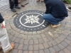 brick inlay compass