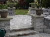 Brick Paver Patio, Pillars and Steps