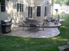 Brick Paver tiered patio