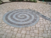 Brick Pavers spiral design patio