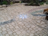 Brick Paver Star Design in Patio