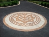 Custom Brick Paver Design in Driveway