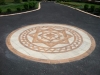 Custom Brick Paver Design in Driveway