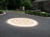 Custom Brick Paver Design in Driveway