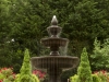landscape design with water fountain