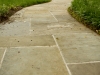 concrete and stone walkway installation