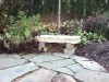Natural stone bench