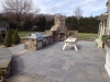 Outdoor Stone Kitchen and Fireplace