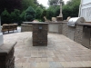 Outdoor Stone Kitchen  wiht Island and Patio