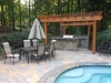 Custom Pergola Over Outdoor Kitchen