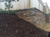 Stone Masonry Wall with privacy fence